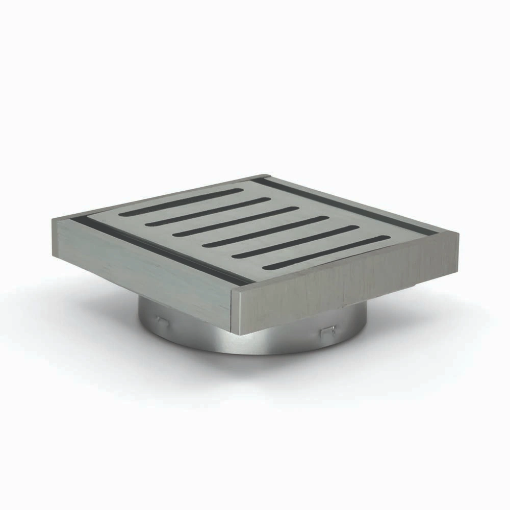 Brushed Silver Ezy Flow Guard Floor Waste 100*100*14mm