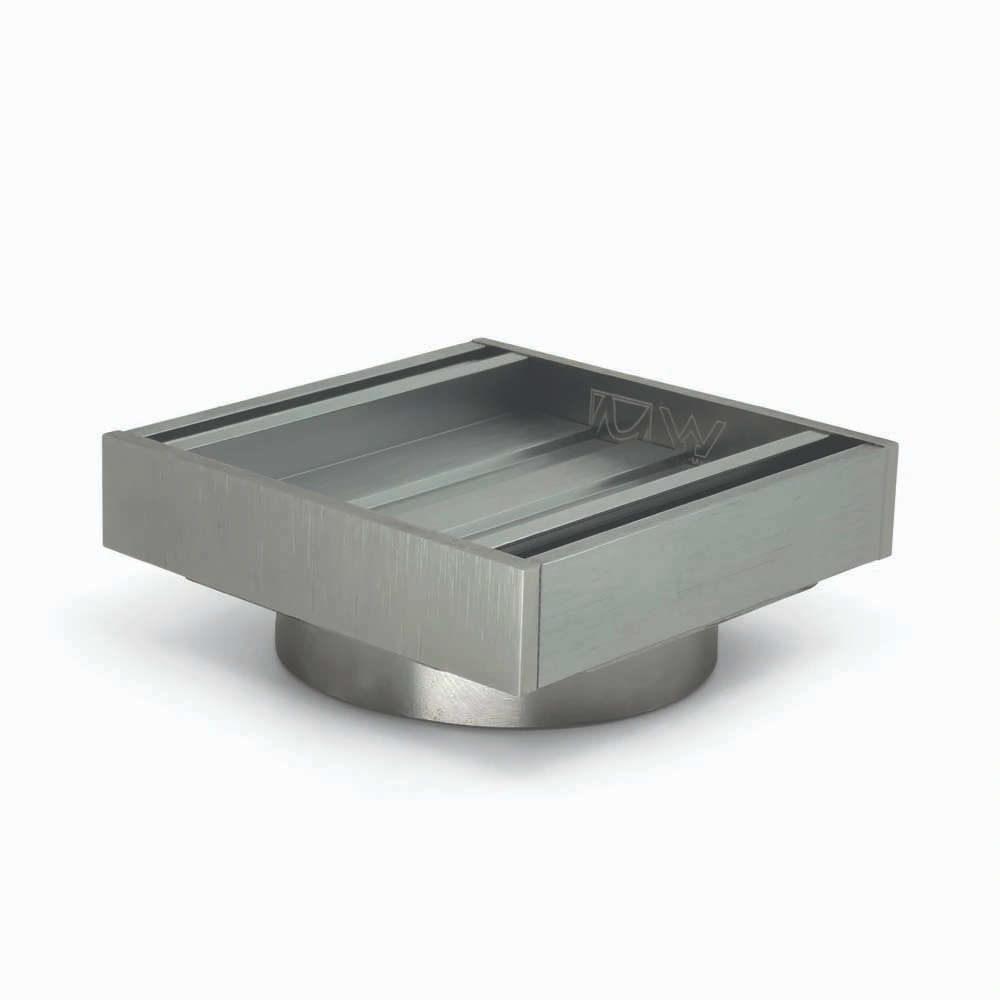 Brushed Silver Ezy Flow Guard Floor Waste Insert 100*100*21mm