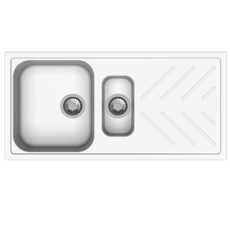 Carysil Granite 1 & 1/4 Bowl Kitchen Sink 1000X500mm