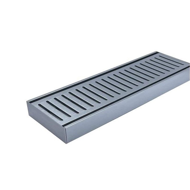 Brushed Silver Ezy Flow Floor Grate 100x100x21mm