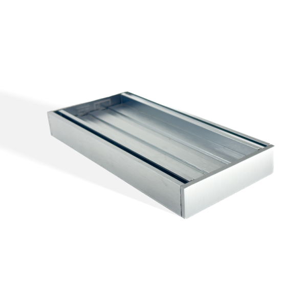Brushed Silver Ezy Flow Tile Insert Grate 100x100x26mm
