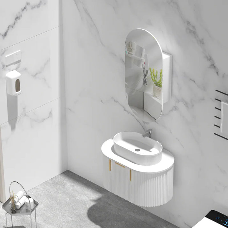 Carysil Noble 450x900mm Matte Oval Shaving Cabinet