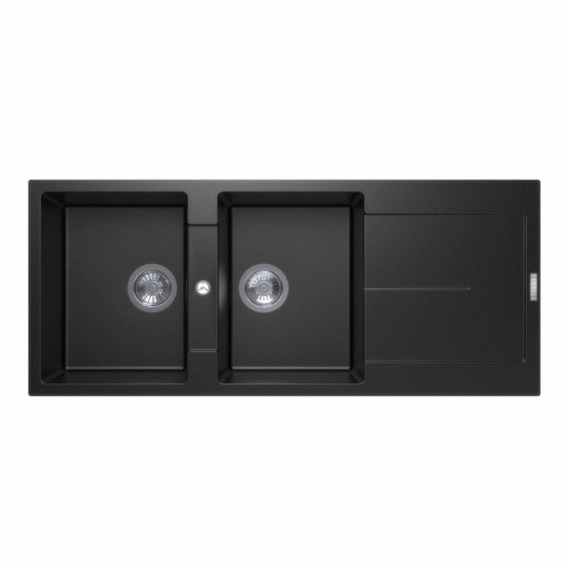 Carysil Granite Double Bowl Kitchen Sink 1160x460x200mm