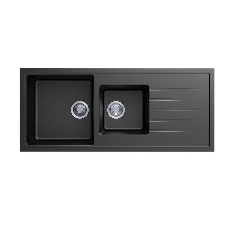 Carysil Granite 1 & 1/2 Bowl Kitchen Sink 1160x500mm