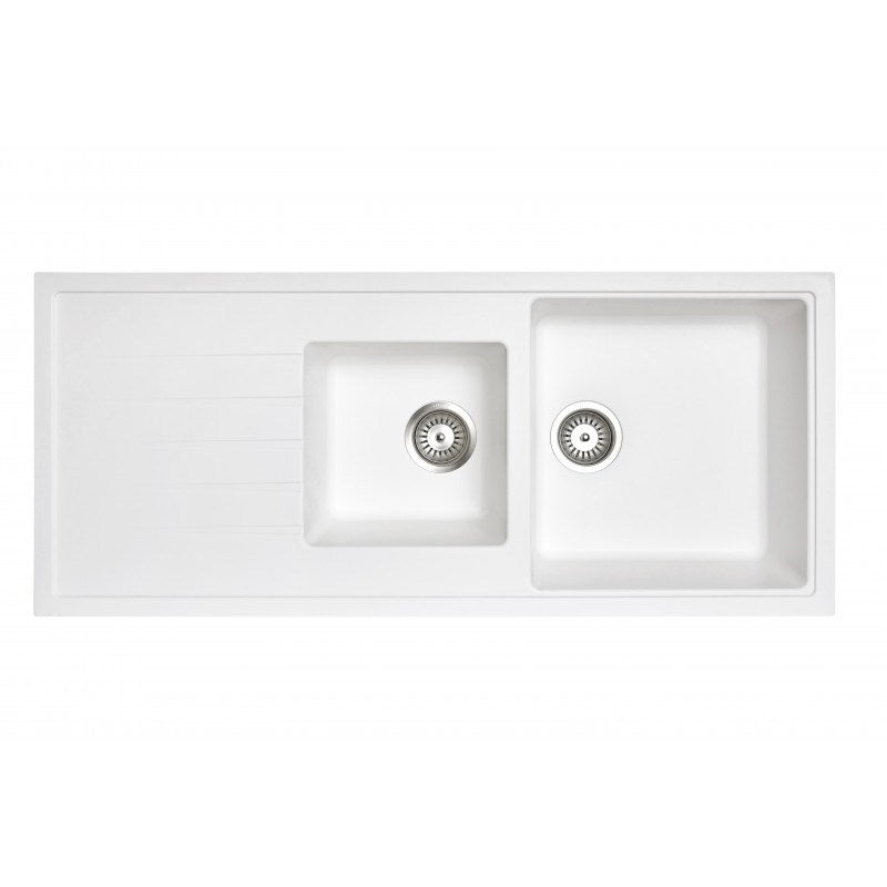 Carysil Granite 1 & 1/2 Bowl Kitchen Sink 1160x500mm