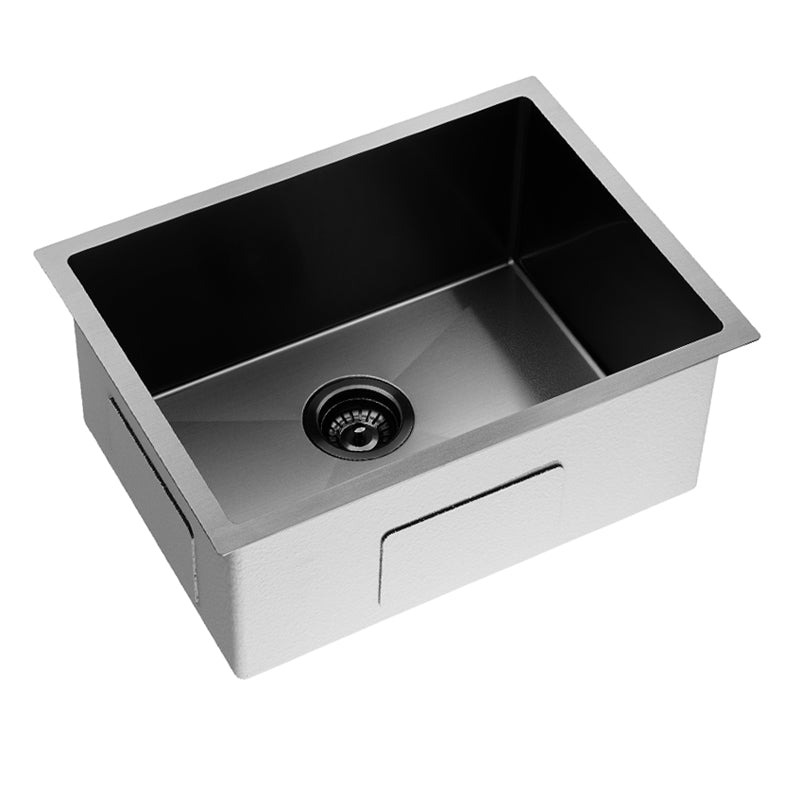 Gun Metal Stainless Steel Single Bowl Kitchen Sink 580x440x230mm