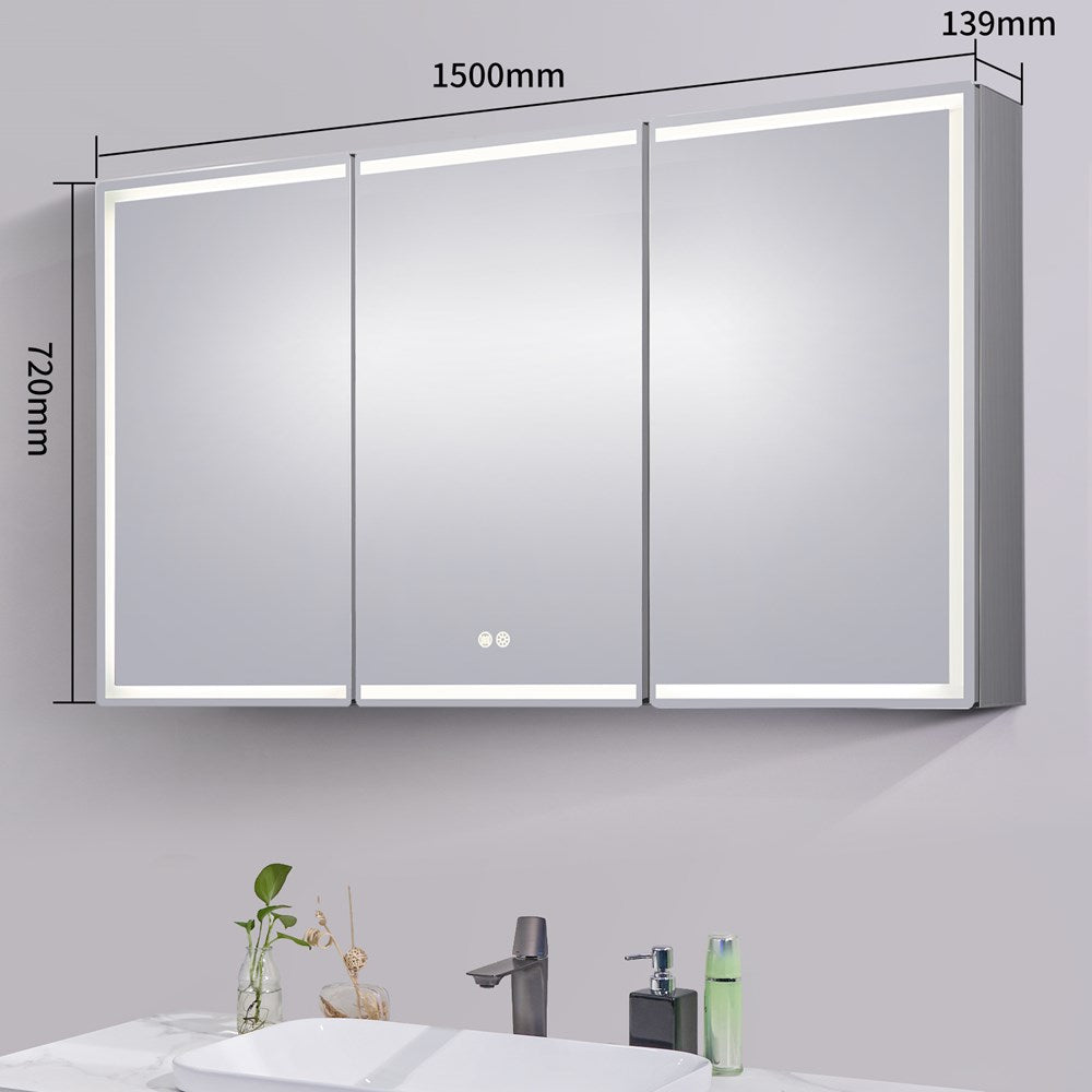 LED Shaving Cabinet 1500x720x139mm