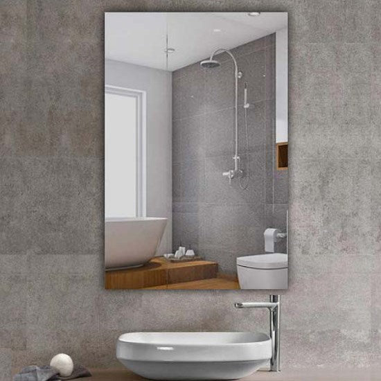 Pencil Edge Rectangle Plain Mirror 600x450mm