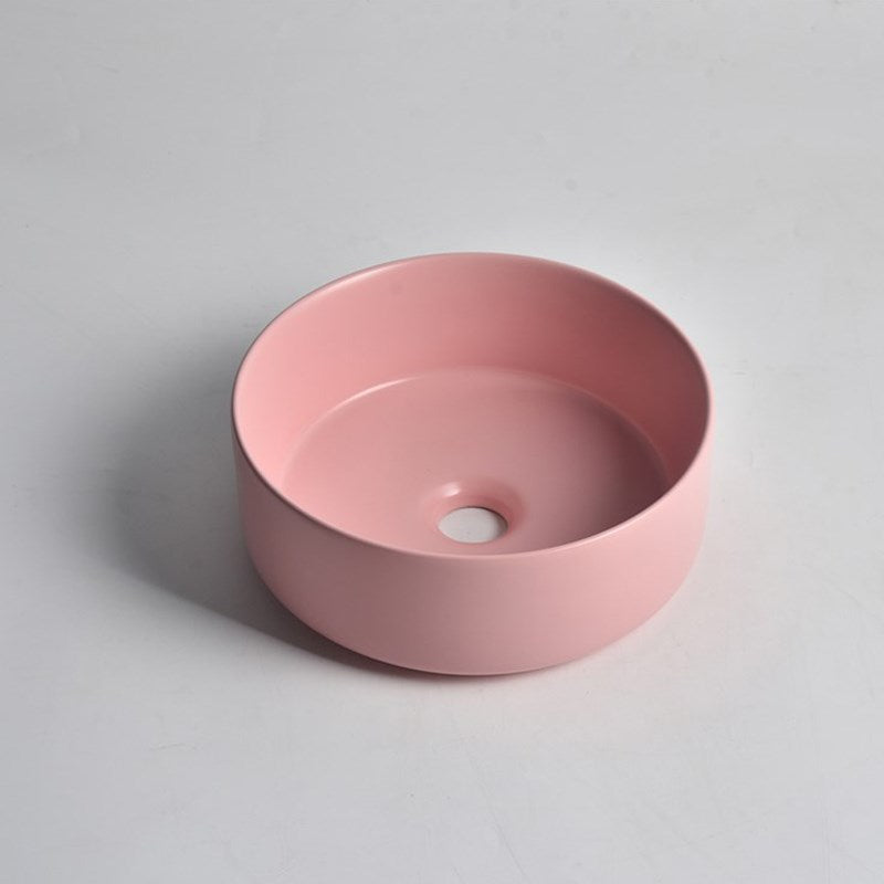 Matte Pink Above Counter Basin 300x300x110mm