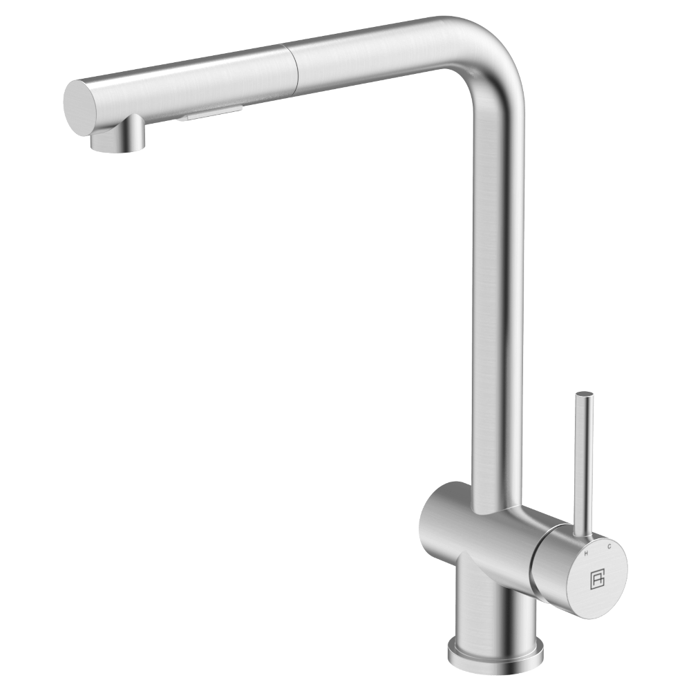 Squareneck Pull Out Stainless Steel Kitchen Mixer 316
