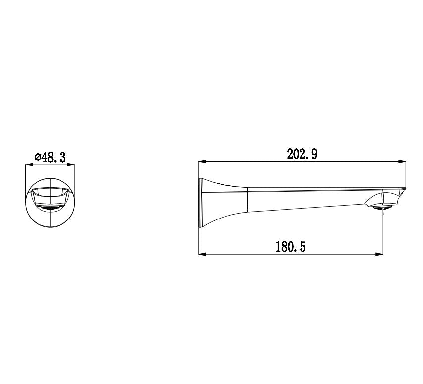 AU Series Bathtub/Basin Wall Spout