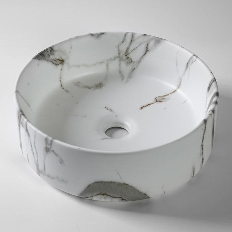 Carrara Matte Above Counter Basin 360x360x125mm