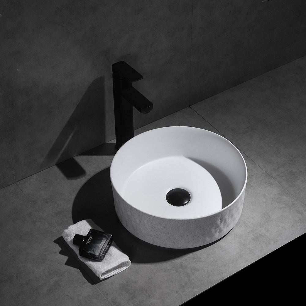 Textured Exterior& Matte Interior Above Counter Basin 365x365x120mm
