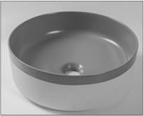 Color Plus Textured Exterior Finish & Matte Dark Interior Finish Above Counter Basin(32mm Nonoverflow) 375*375*135mm