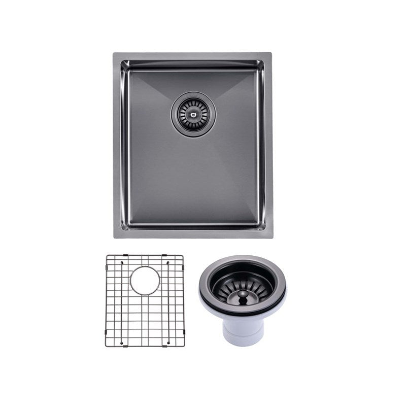 Stainless Steel PVD Single Bowl Kitchen Sink 390x450x215mm
