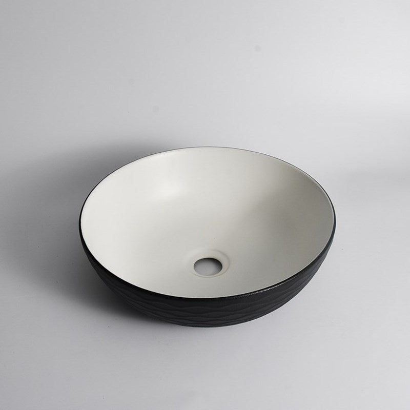 Textured Exterior & Matte Interior Above Counter Basin 395x395x120mm