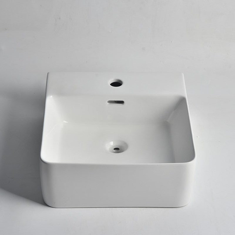Gloss Wall Hung Basin 420x400x155mm