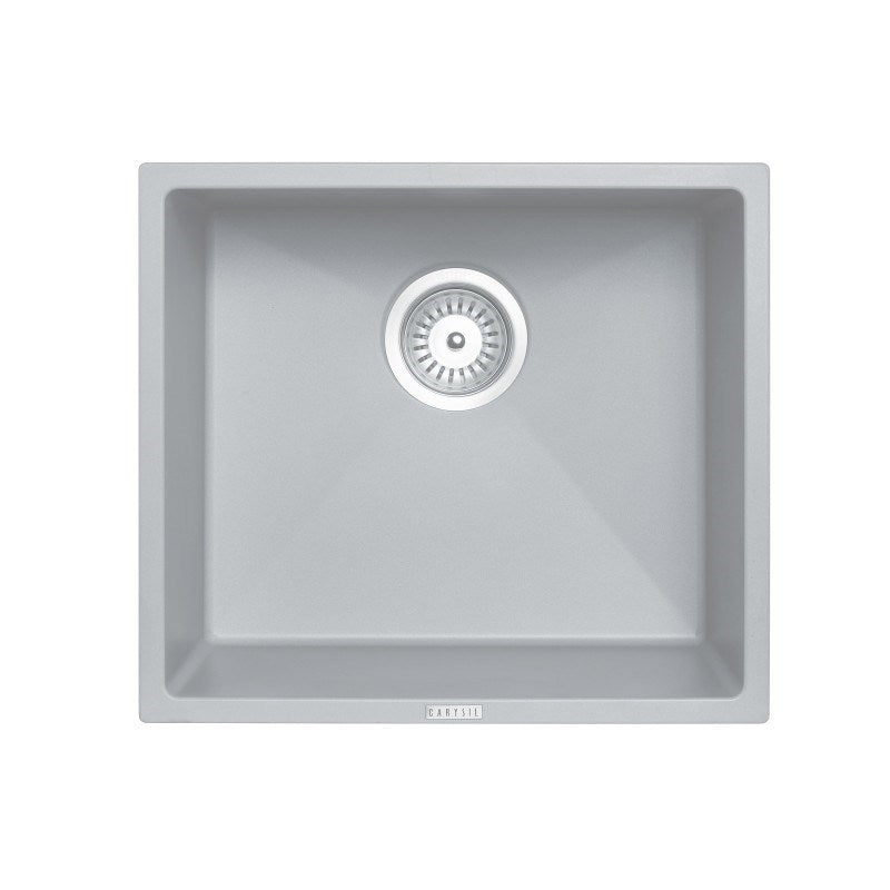 Concrete Carysil Granite Single Bowl Kitchen Sink 457x406mm
