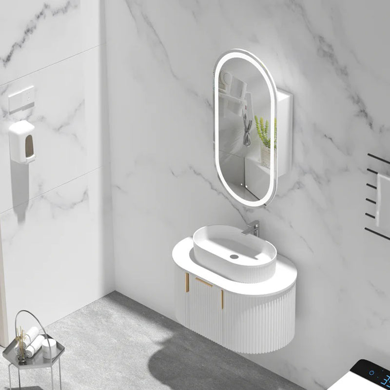 Carysil Noble 450x900mm Matte Oval LED Shaving Cabinet