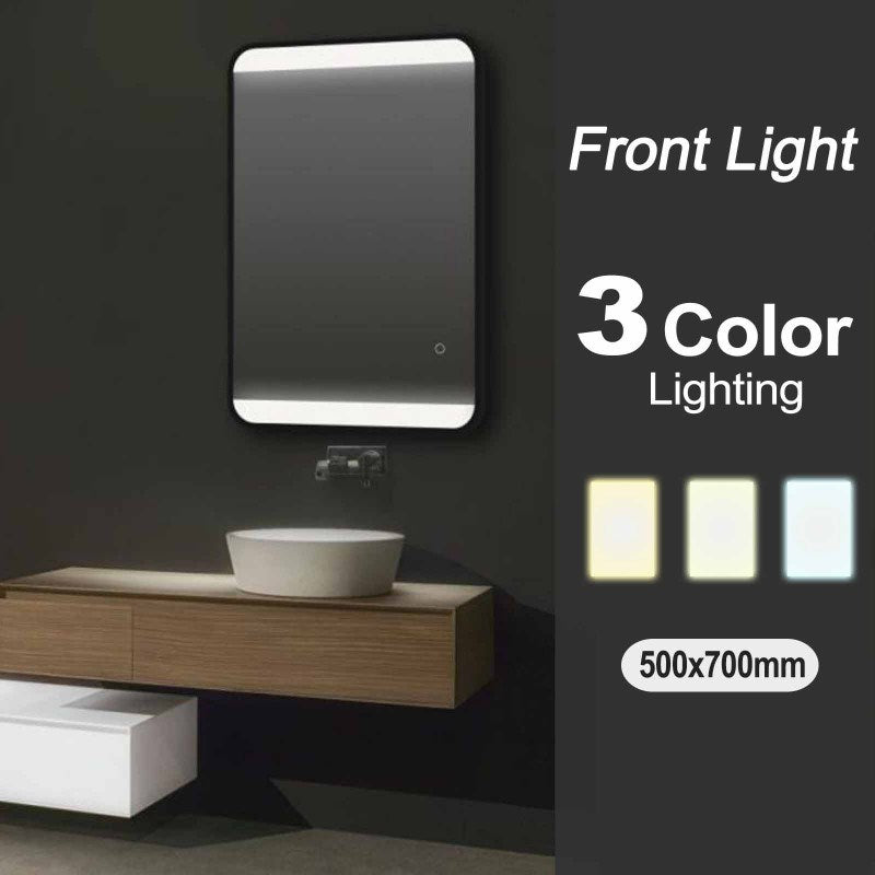 Framed LED Mirror 500x700mm