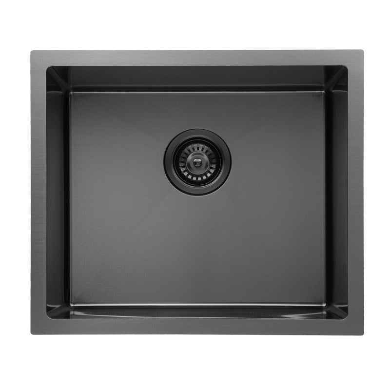 Gun Metal Stainless Steel Single Bowl Kitchen Sink 510x440x230mm
