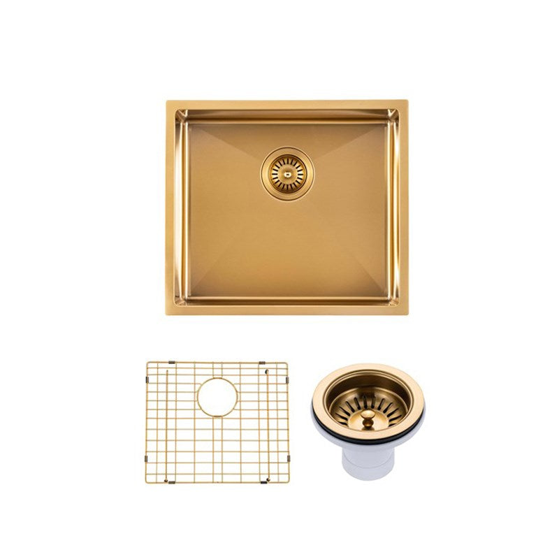 Stainless Steel PVD Single Bowl Kitchen Sink 510x450x230mm