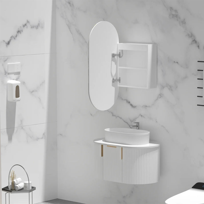 Carysil Noble 450x900mm Matte Oval LED Shaving Cabinet