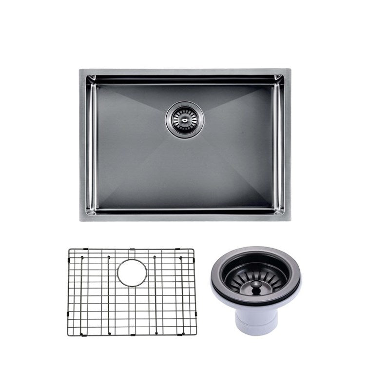 Stainless Steel PVD Single Bowl Kitchen Sink 600x450x230mm