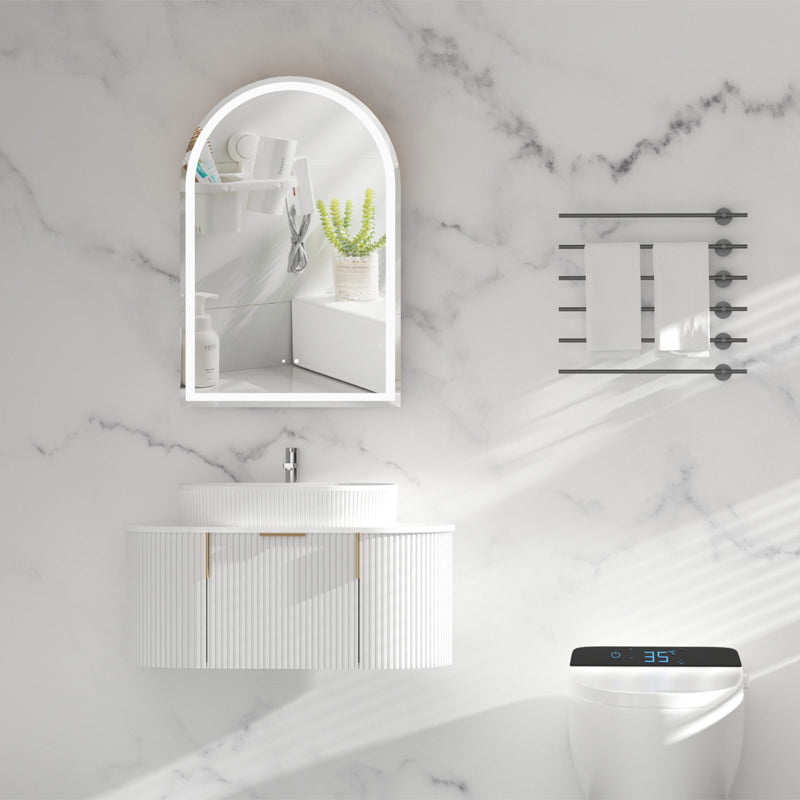 Carysil Imperial 600x900mm Matte Arch LED Shaving Cabinet