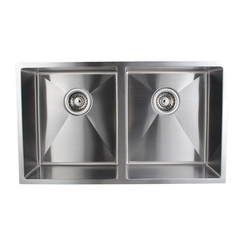 Stainless Steel Double Bowl Kitchen Sink 770x450x215mm