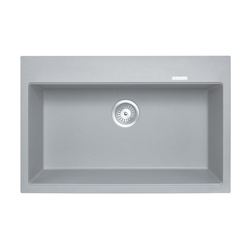 Concrete Carysil Granite Single Bowl Kitchen Sink 780x510x220mm