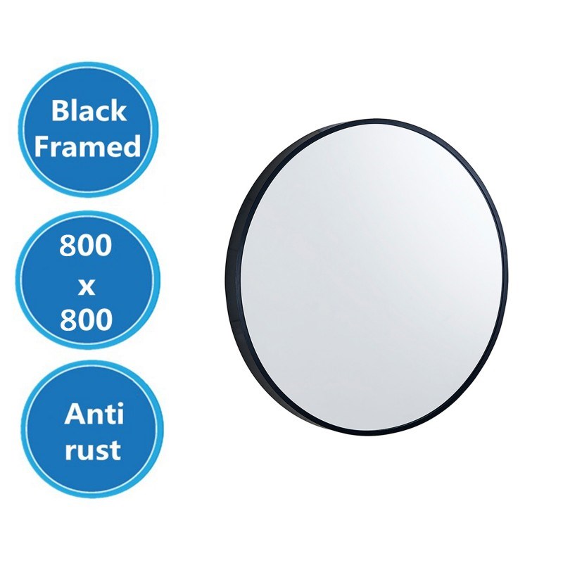 Framed Mirror 800x800x40mm