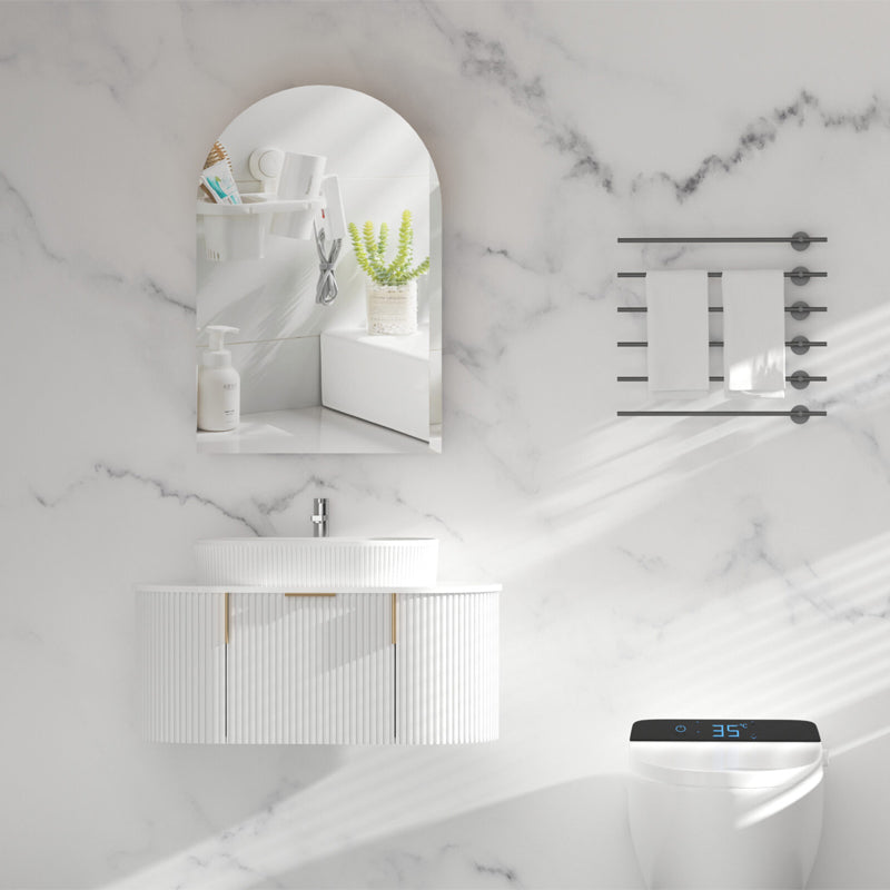 Carysil Imperial 600x900mm Matte Arch Shaving Cabinet