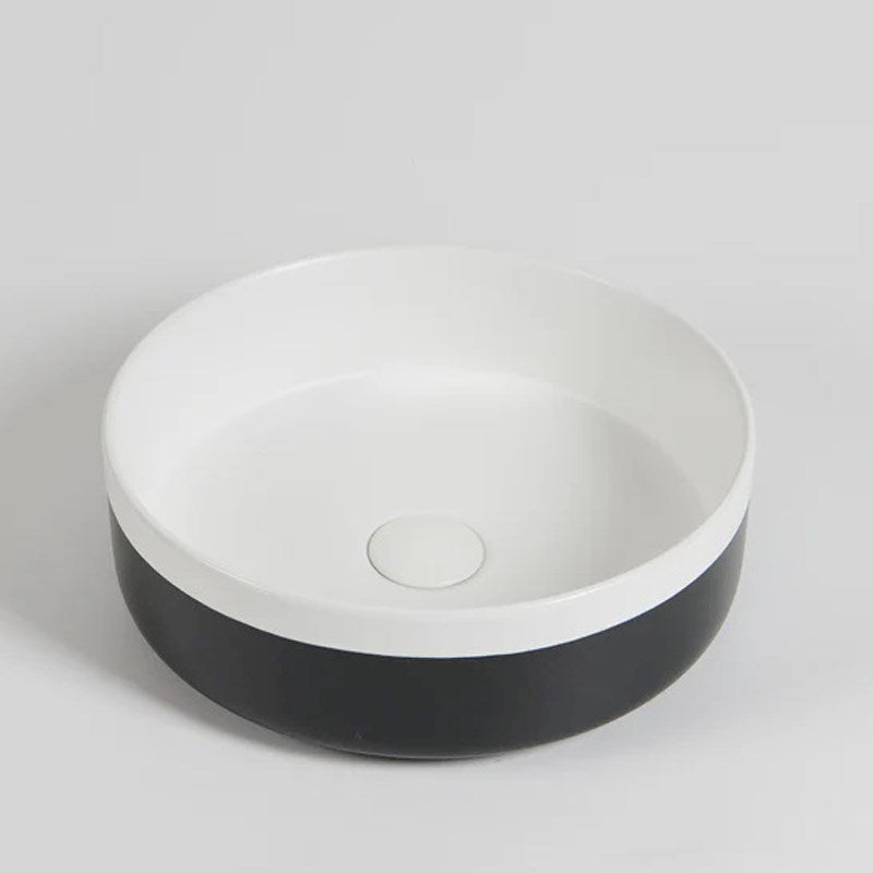 Color Plus Textured Exterior Finish with Edges & Matte Dark Interior Finish Above Counter Basin(32mm Nonoverflow) 375*375*135mm