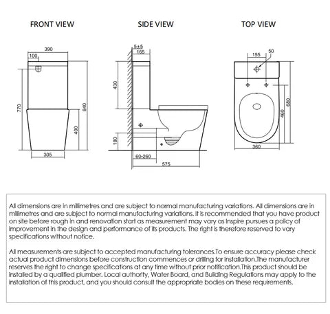 Alzano Rimless Toilet Suite