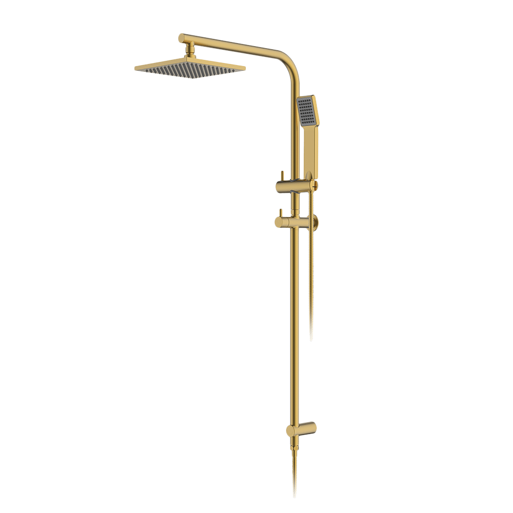 Arch Rain & Hand Shower ensemble - Brushed Brass