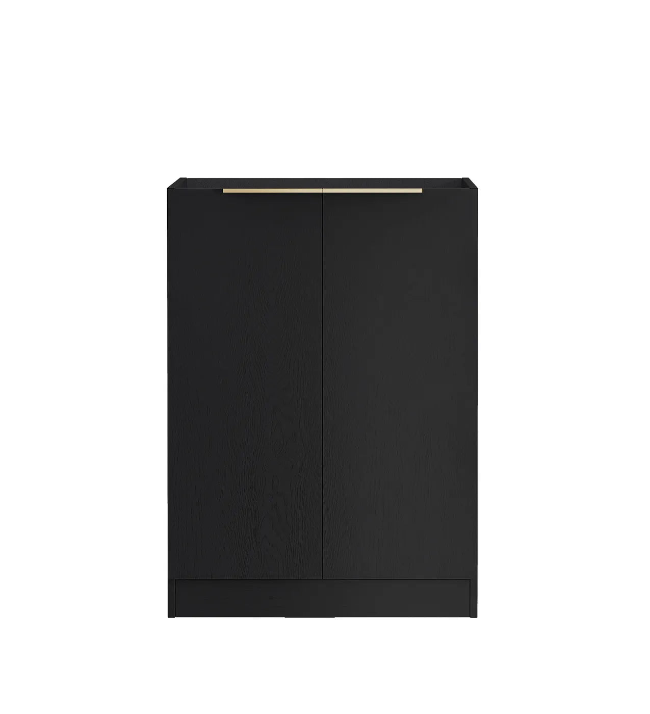 Byron/Bondi Black Oak Base Laundry Cabinet with Stone Top and Sink 1060x600x900