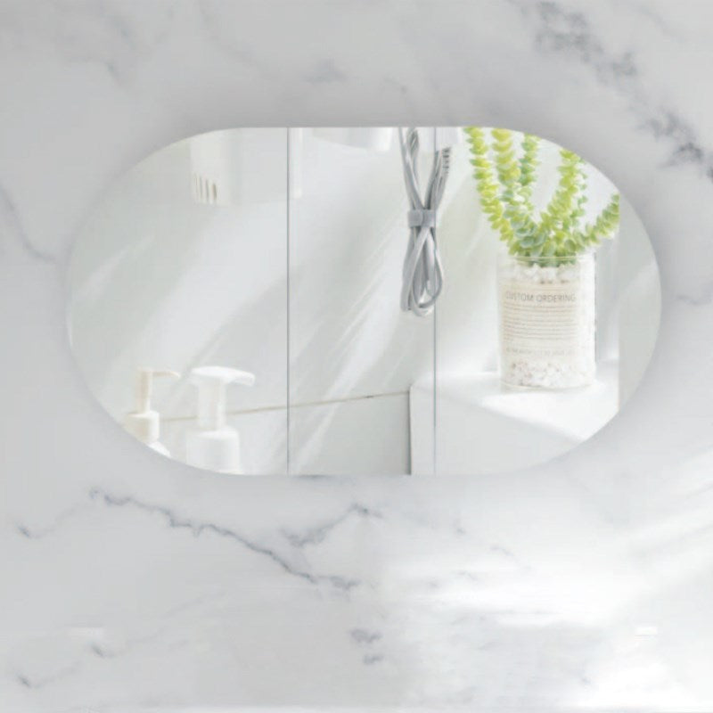 Carysil Mystic 1200x750mm Matte Oval Shaving Cabinet