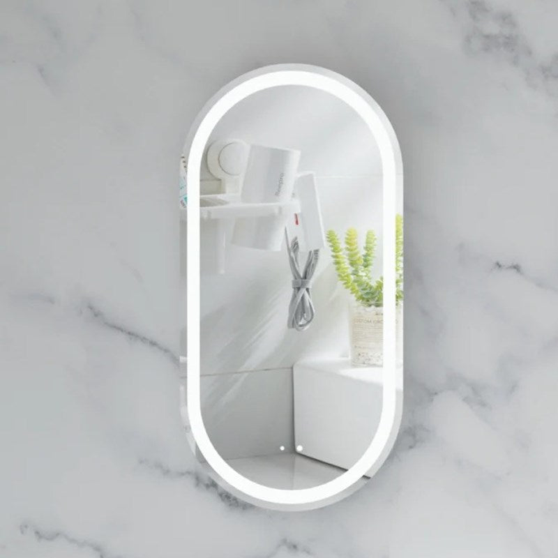 Carysil Noble 450x900mm Matte Oval LED Shaving Cabinet