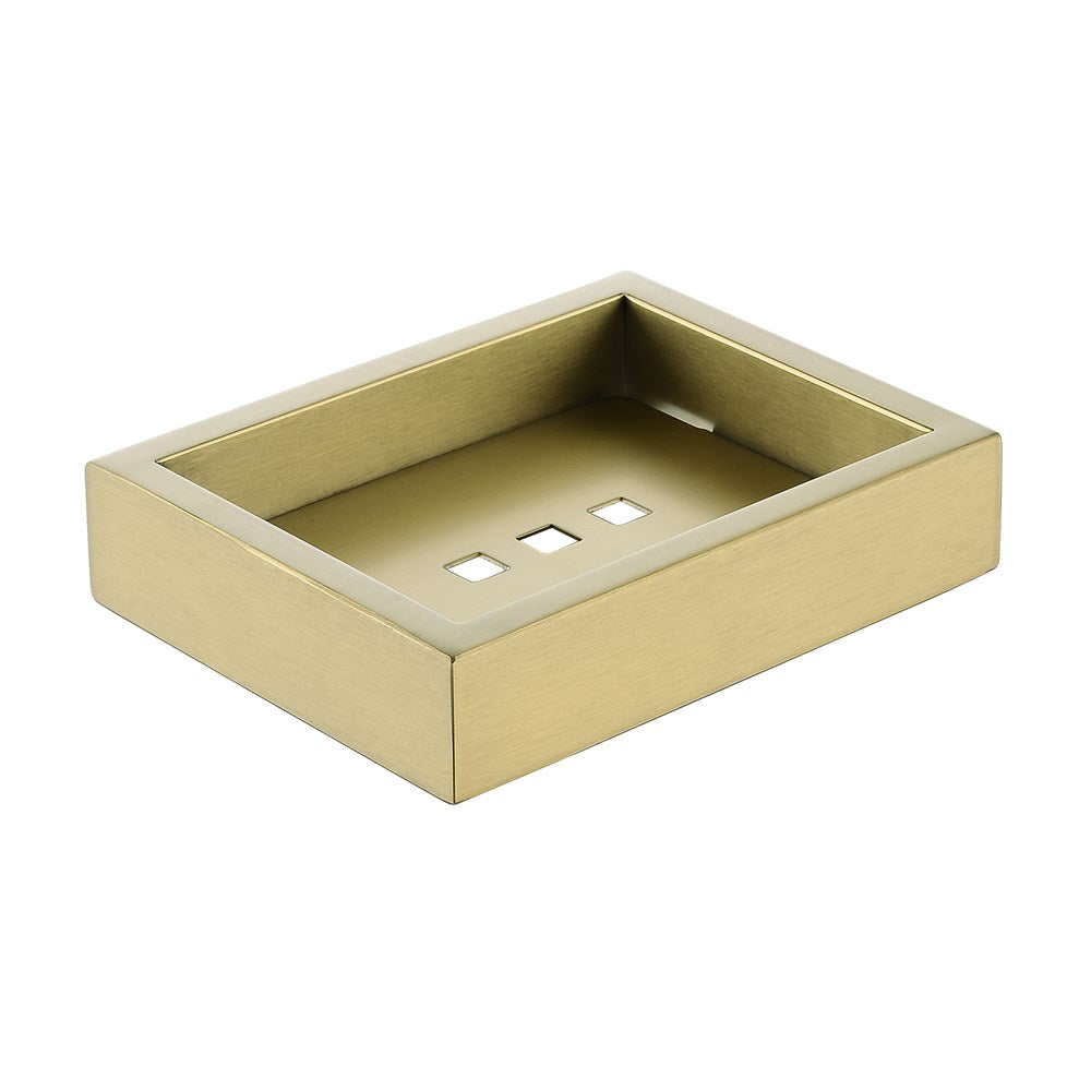 Cavallo Brushed Yellow Square Soap Dish