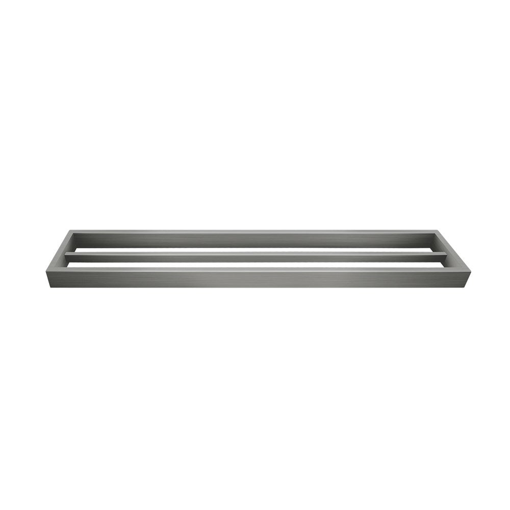 Cavallo Gun Metal Square Double Towel Rail 600mm