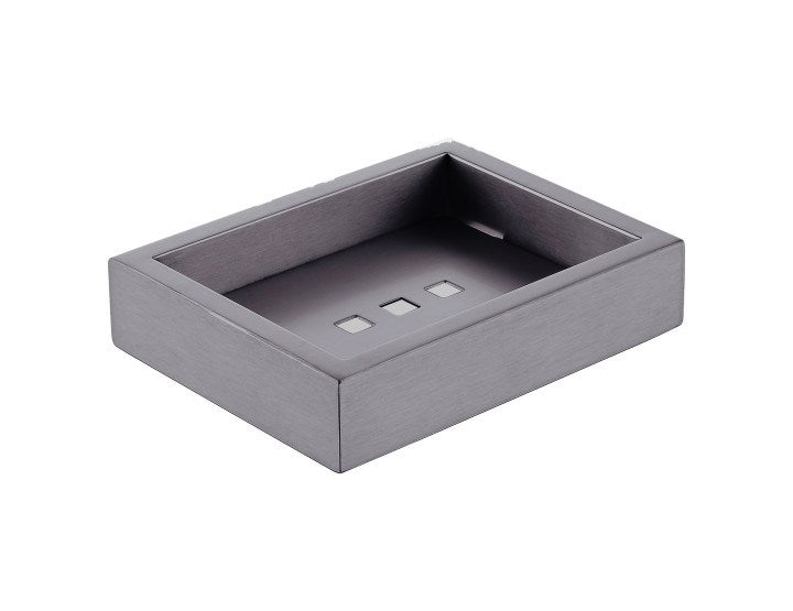Cavallo Gun Metal Square Soap Dish