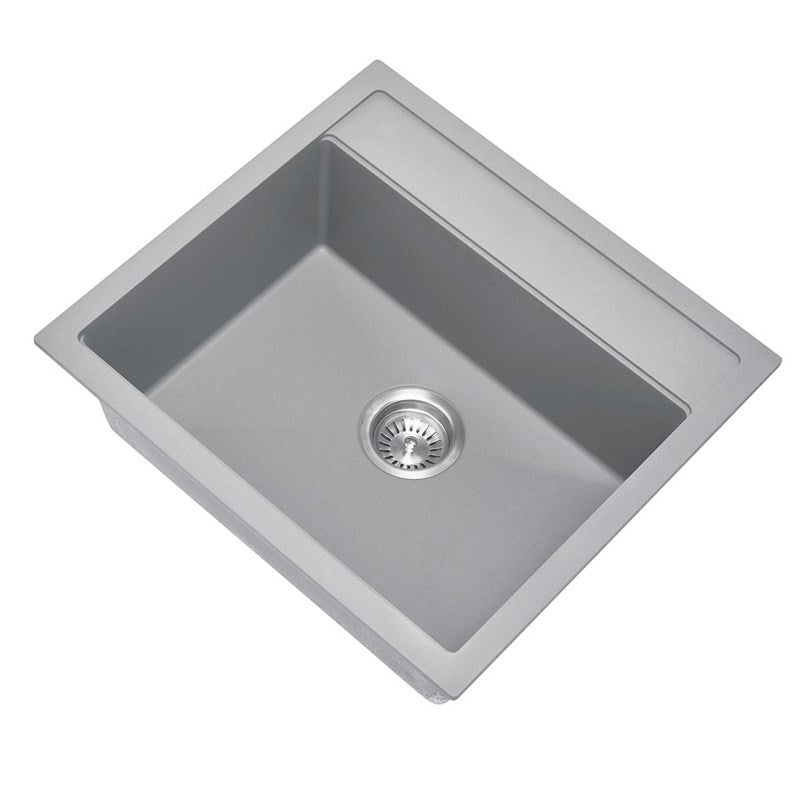 Concrete Carysil Waltz 560FE Granite Single Bowl Stone Kitchen Sink 560*510mm