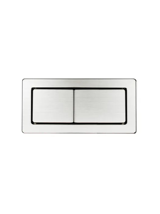 Square Toilet Flush Button Brushed Nickel