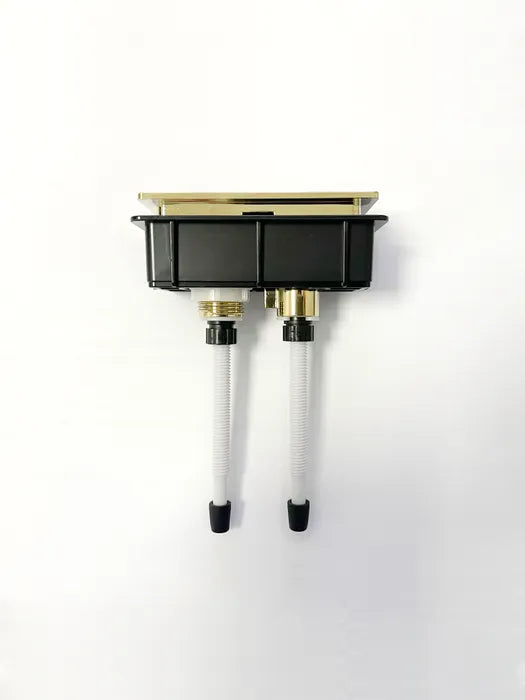 Square Toilet Flush Button Brushed Gold