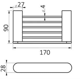 Vetto Brushed Nickel Soap Holder