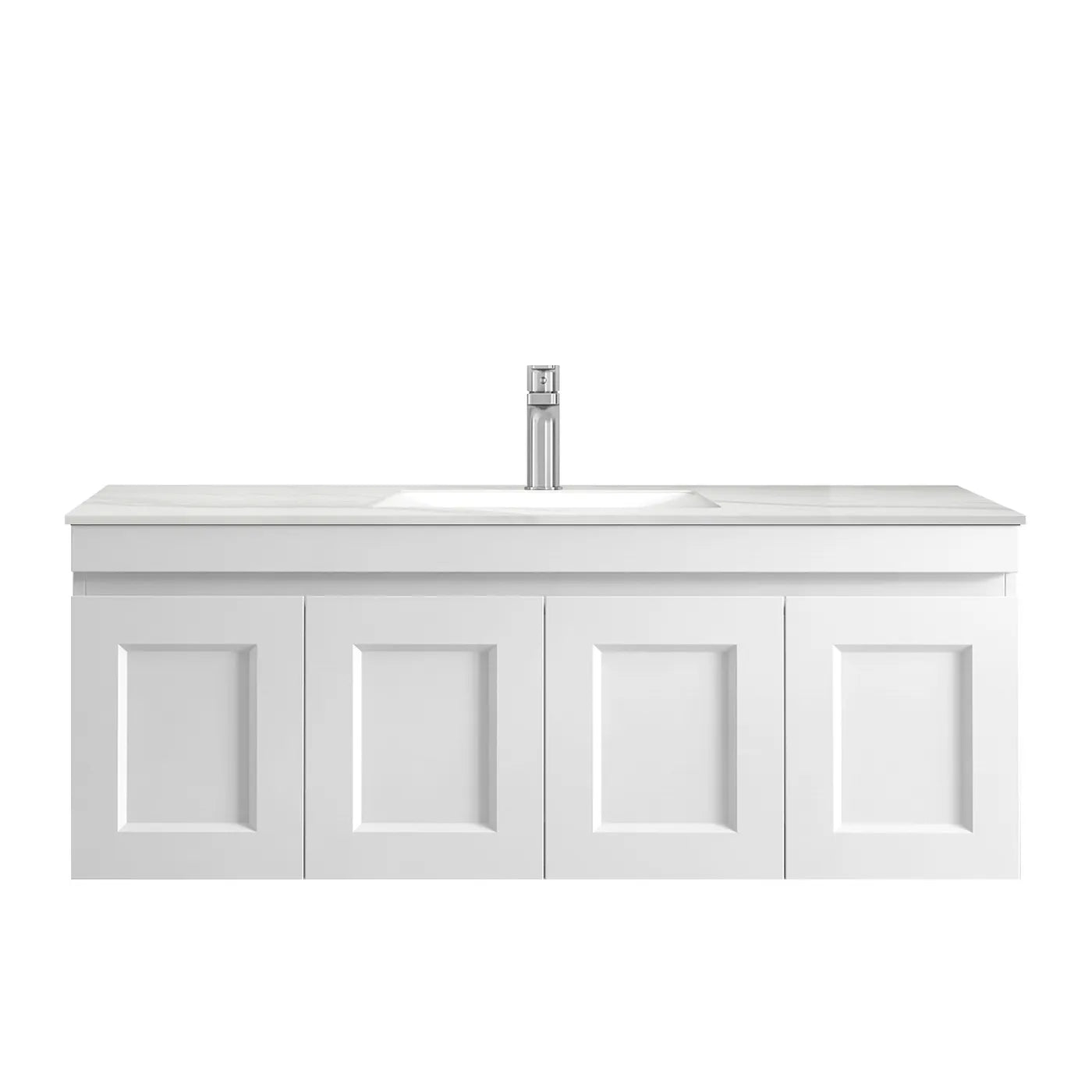 Hampton Mark II 1200mm Satin White Wall Hung Vanity
