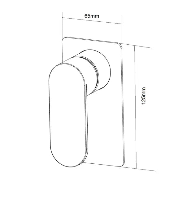 Vetto Shower Mixer Mixer Chrome