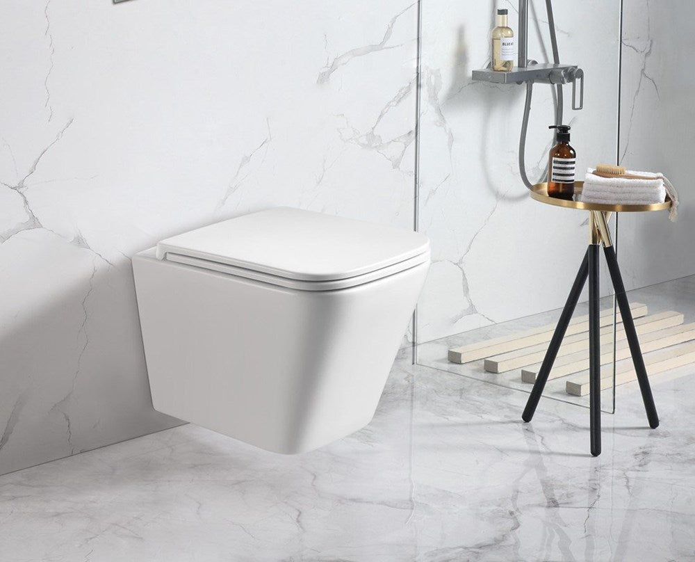 ENOX66 490*340*350mm Gloss Rimless Flushing Wall Hung Pan