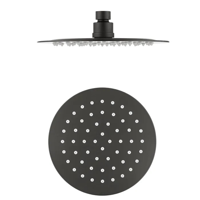 Pavia Compact Twin Shower with 200mm Round Head Gunmetal